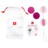 Geisha Ballen 2 - verstelbare set (roze-wit)