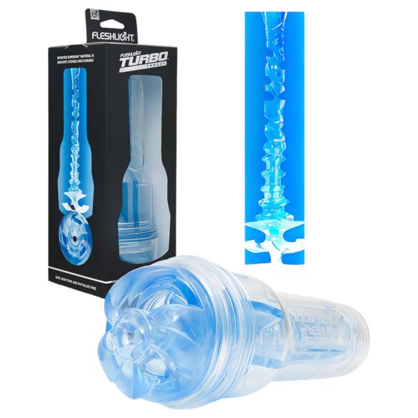 Fleshlight Turbo Thrust - masturbator met zuigfunctie - blauw