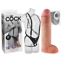 King Cock - Strap-on dildo hol - met harnas - 28 cm