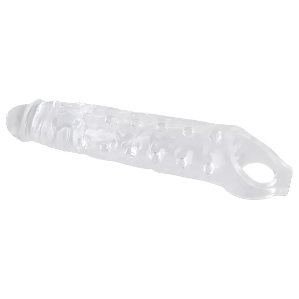 Crystal Skin - penis sleeve met noppen - transparant