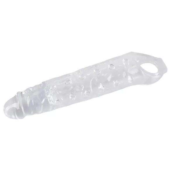 Crystal Skin - penis sleeve met noppen - transparant