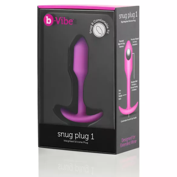 b-vibe - anale plug met gewicht - 55g - roze