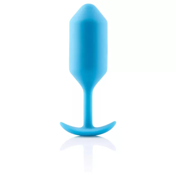 b-vibe - buttplug met dubbele kogels - 180g - blauw