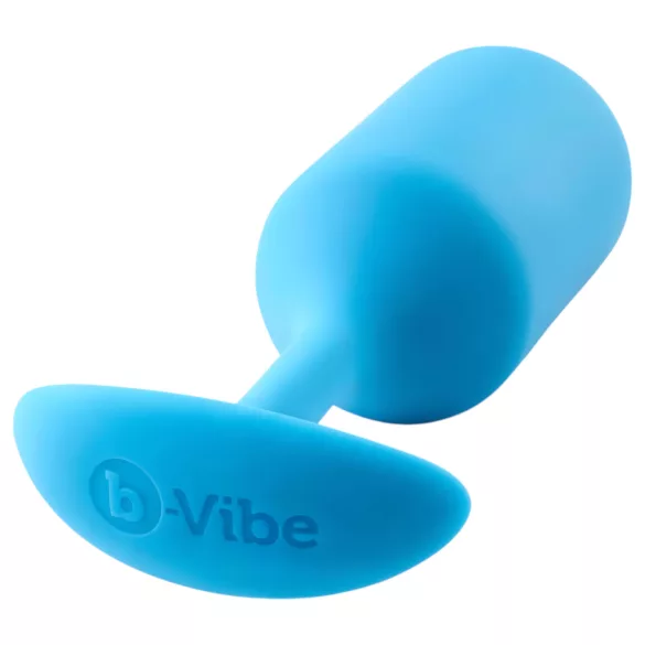 b-vibe - buttplug met dubbele kogels - 180g - blauw