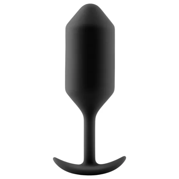b-vibe - butt plug met dubbele balletjes - 180g - zwart