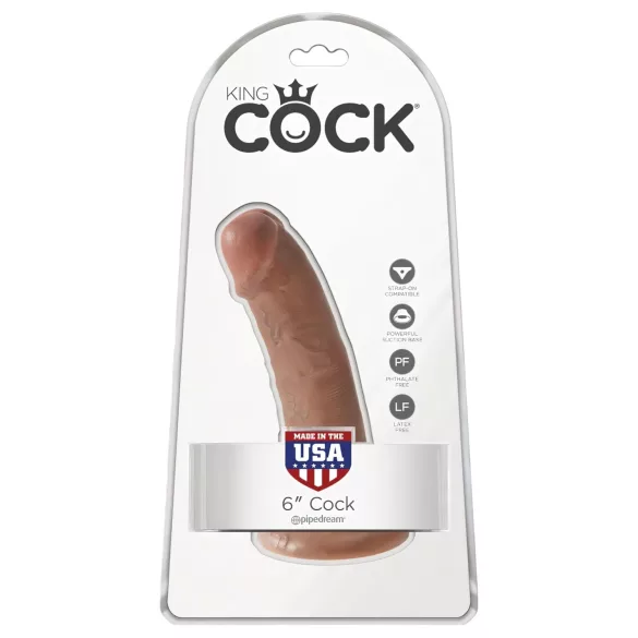 King Cock - dildo 15 cm - bruin