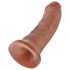 King Cock - dildo 20 cm - donker huidkleur