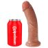 King Cock - dildo 20 cm - donker huidkleur