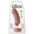 King Cock - dildo 20 cm - donker huidkleur
