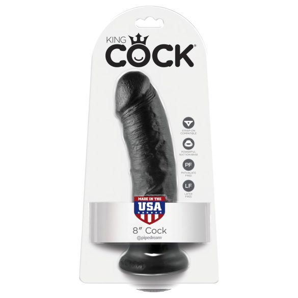 King Cock - dildo 20 cm - zwart