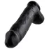 King Cock - dildo met ballen - 30 cm - zwart