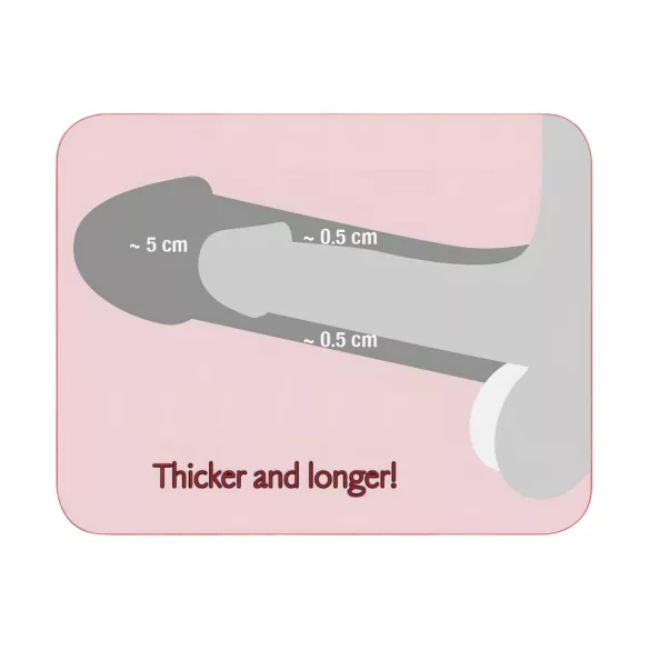 Nature Skin - penisverlengende hoes met ring - realistisch - huidkleur