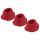 Womanizer Premium M - vervangende zuignap set - rood - 3 stuks