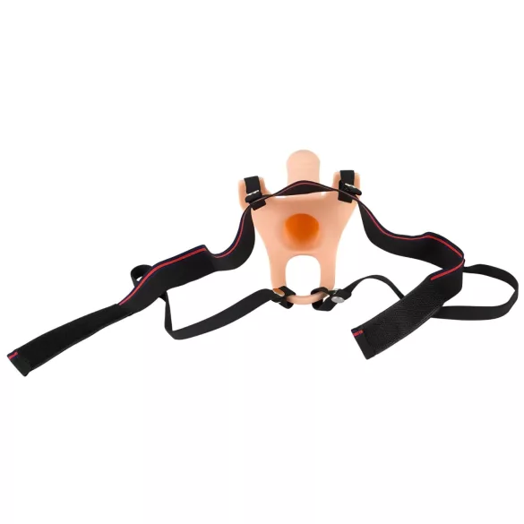 You2Toys - strap-on dildo hollow - huidkleurig