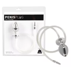 Piss to Ass Plug - holle anaalplug met plasbuis spreider