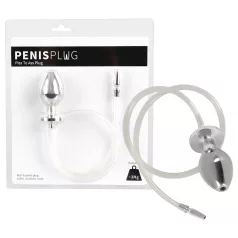   You2Toys - Piss to Ass Plug - holle anale plug met plasbuisexpander