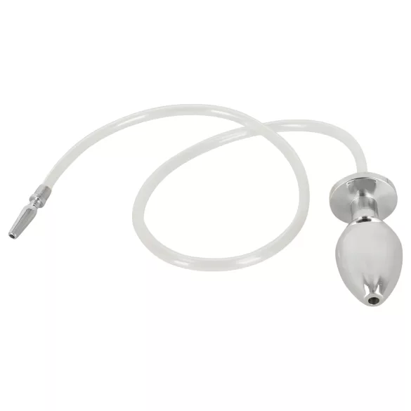 Piss to Ass Plug - holle anaalplug met plasbuis spreider