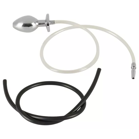 Piss to Ass Plug - holle anaalplug met plasbuis spreider