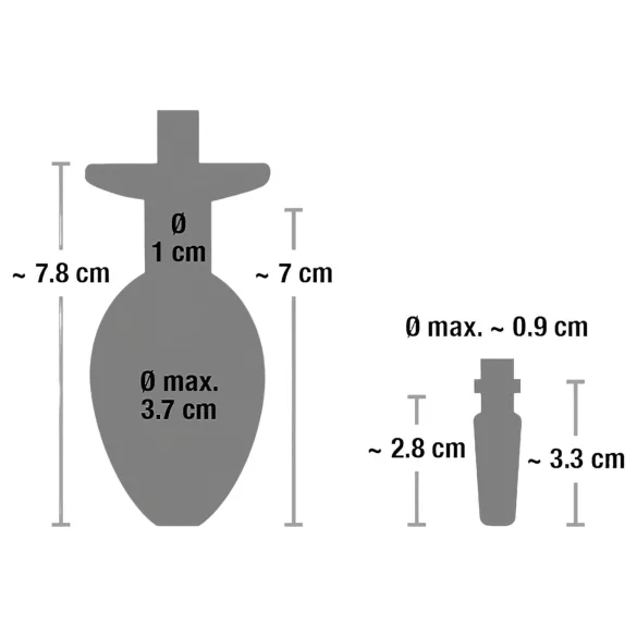 You2Toys - Piss to Ass Plug - holle anale plug met plasbuisexpander