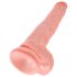 King Cock 14 Dildo met Ballen (35cm) - Naturel