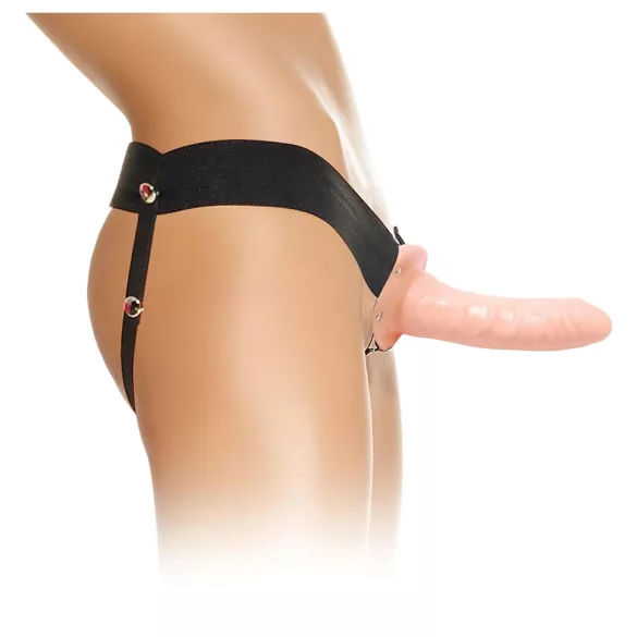 Pipedream - Fetish Strap-On 6 - opzetbare, holle dildo (huidskleur)