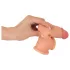 Realistixxx - penisverlengende huls met ring - 19cm - huidkleurig