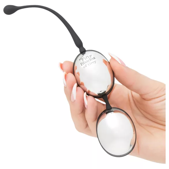 Fifty Shades of Grey - geisha balletjes - metalen duo ballen - zilver