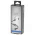 Fifty Shades of Grey - mini geishaballetje - metaal zilver