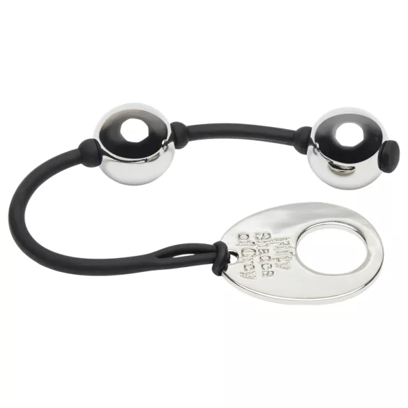 Fifty Shades of Grey - mini geishaballetje - metaal zilver