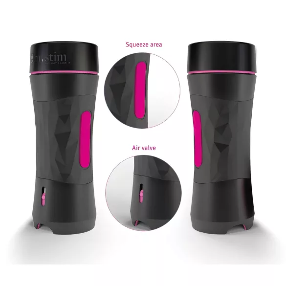 mystim OPUS Mica - realistische kunstvagina masturbator - huidkleur/zwart