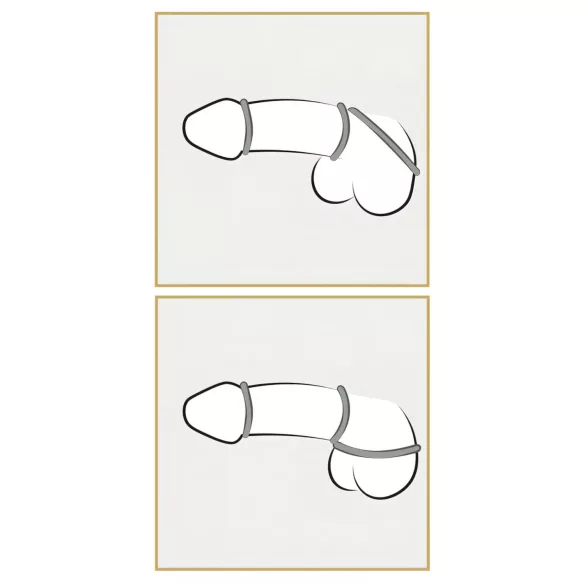 You2Toys Metallic - siliconen penisringen set - 3 stuks