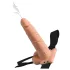 Fetish Strap-On - strap-on dildo met ejaculatiefunctie - huidkleur - 19 cm