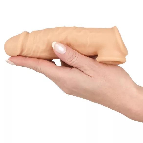 Realistixxx - penis sleeve met ring - 16cm - huidkleurig