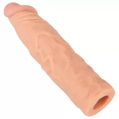 Nature Skin - penis sleeve verlenger verdikker - 19,5 cm