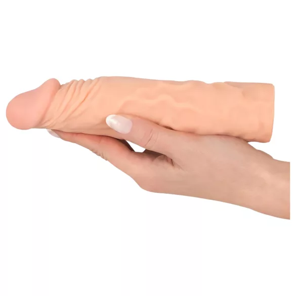 Nature Skin - penis sleeve verlenger verdikker - 19,5 cm