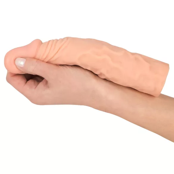 Nature Skin - penis sleeve verlenger verdikker - 19,5 cm
