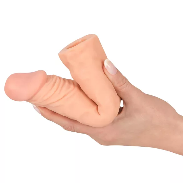Nature Skin - penis sleeve verlenger verdikker - 19,5 cm