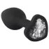 You2Toys - anaalplug - met witte steen - zwart