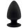 Silexd M - flexibele buttplug - 11 cm - zwart