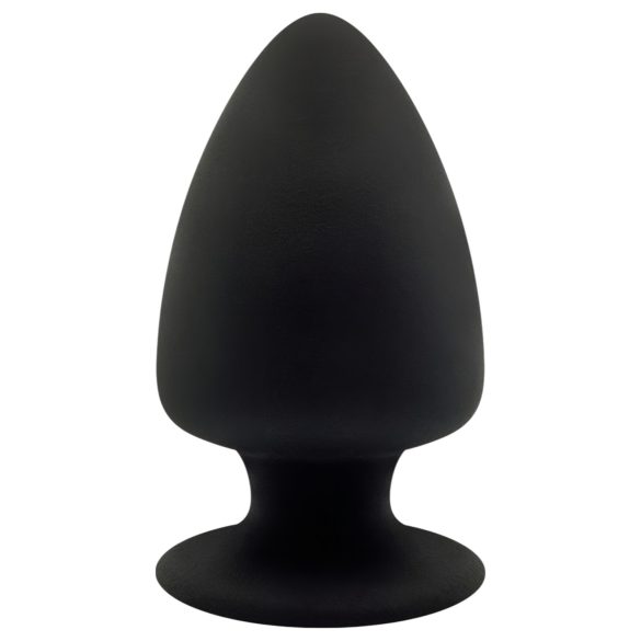 Silexd M - flexibele buttplug - 11 cm - zwart