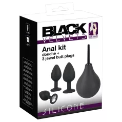 Black Velvets - anaal plug set (4-delig, zwart)