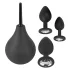 Black Velvets - anaal plug set - 4-delig - zwart