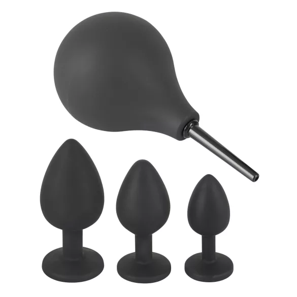 Black Velvets - anaal plug set - 4-delig - zwart
