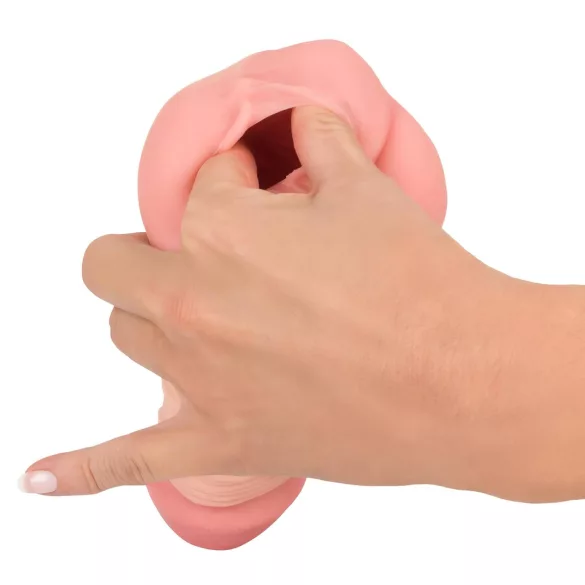 Nature Skin - 2in1 masturbator en penis sleeve - huidkleur