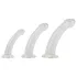 Crystal Clear - anale dildo set - 3-delig - transparant