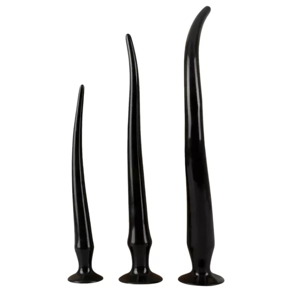 You2Toys - anaal plug set - extra lang - zwart - 3 delig