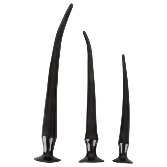 You2Toys - anaal plug set - extra lang - zwart - 3 delig