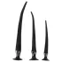 You2Toys - anaal plug set - extra lang - zwart - 3 delig