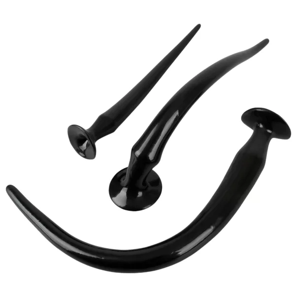 You2Toys - anaal plug set - extra lang - zwart - 3 delig