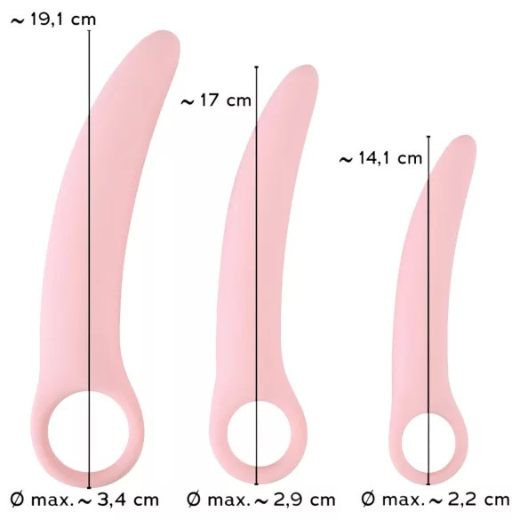 SMILE - vaginaballen set - siliconen - 3-delig - roze